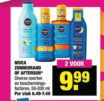 Nivea zonnebrand of aftersun