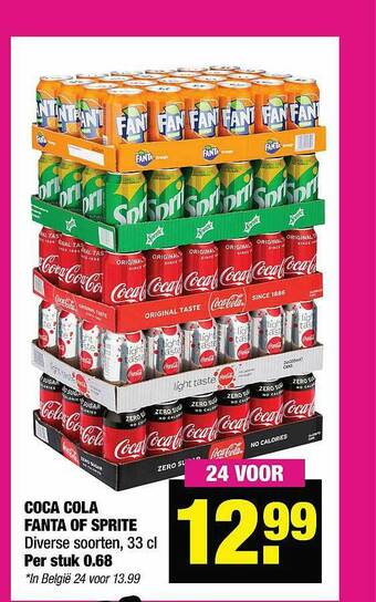 Coca cola fanta of sprite