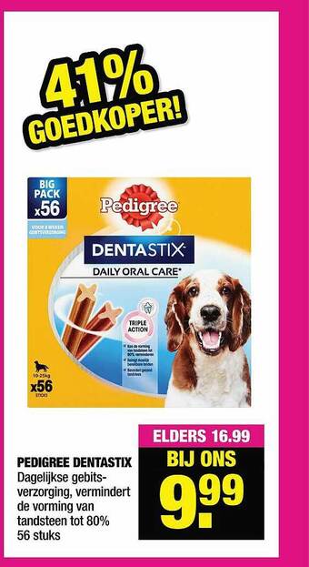 Big Bazar Pedigree dentastix aanbieding