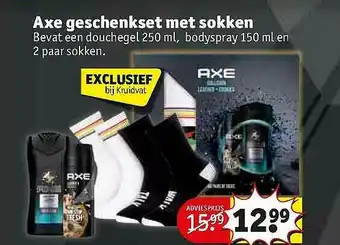 Kruidvat Axe geschenkset met sokken aanbieding