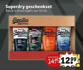 Kruidvat Superdry geschenkset aanbieding