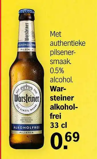 Warsteiner alkoholfrei 33 cl