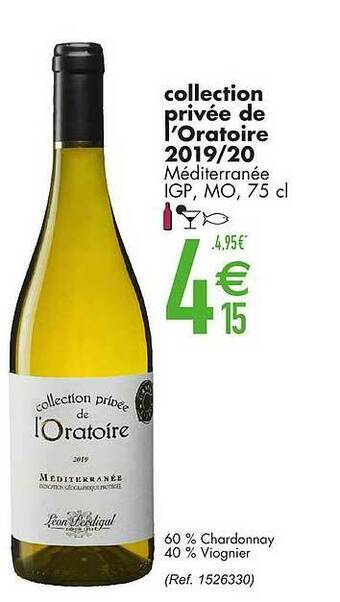 Collection privee de l'oratoire 2019-20 75 cl
