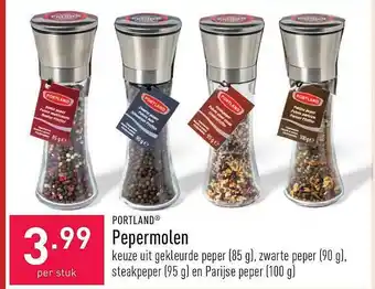 ALDI Portland pepermolen aanbieding