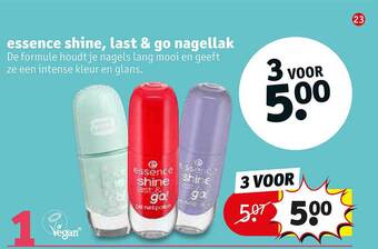 Kruidvat Essence Shine Last & Go Nagellak aanbieding