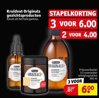 Kruidvat Kruidvat Originals Gezichtsproducten aanbieding