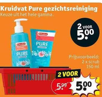 Kruidvat Kruidvat Pure Gezichtsreiniging aanbieding