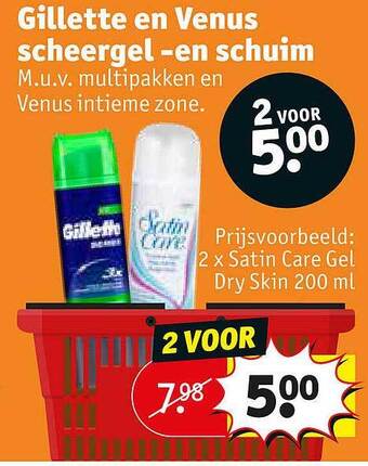 Kruidvat Gillette En Venus Scheergel -en Schuim aanbieding
