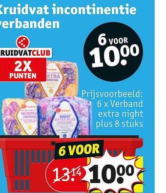 Kruidvat Kruidvat Incontinentie Verbanden aanbieding