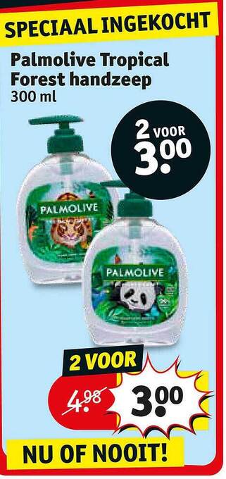 Kruidvat Palmolive Tropical Forest Handzeep aanbieding