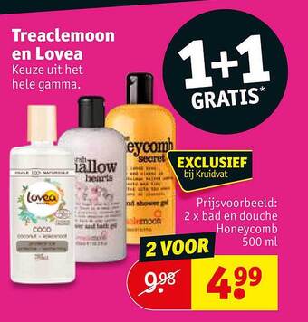 Kruidvat Treaclemoon En Lovea aanbieding