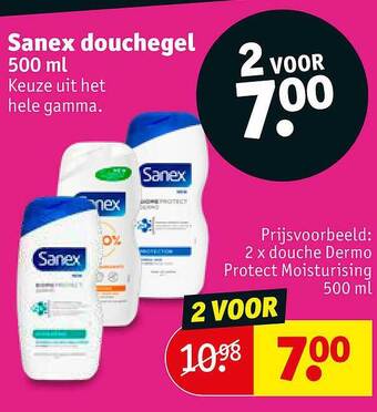 Kruidvat Sanex Douchegel aanbieding