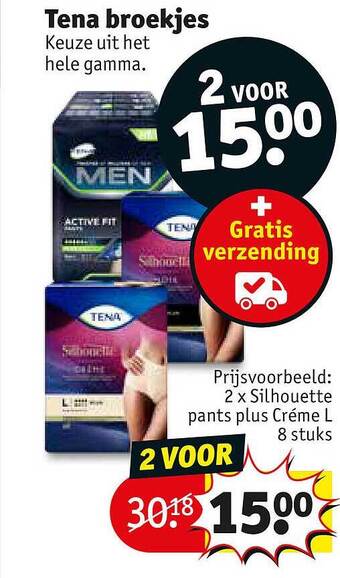 Kruidvat Tena Broekjes aanbieding