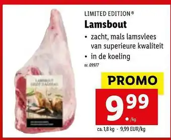 Lidl Limited edition lamsbout aanbieding