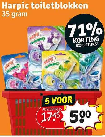 Kruidvat Harpic Toiletblokken aanbieding