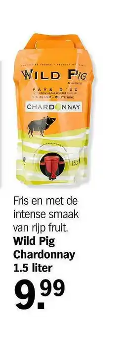 Albert Heijn Wild pig chardonnay 1.5 liter aanbieding