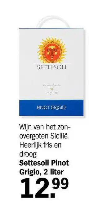 Albert Heijn Settesoli pinot grigio 2 liter aanbieding
