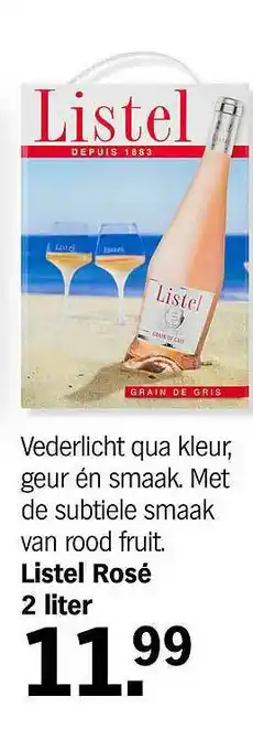 Listel rose 2 liter