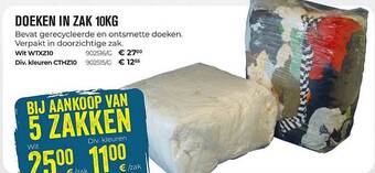 Doeken In zak 10kg
