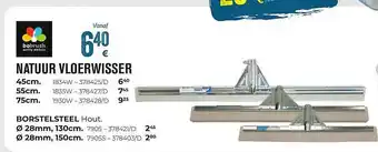 Meno Pro Natuur vloerwisser, borstelsteel hout aanbieding