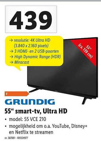 Lidl Grundig 55 aanbieding