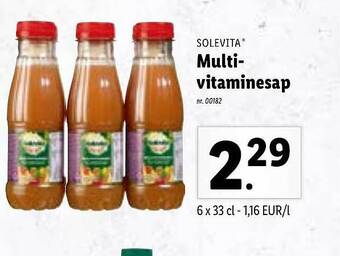 Lidl Solevita multi-vitaminesap aanbieding