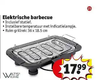 Elektrische barbecue watshome