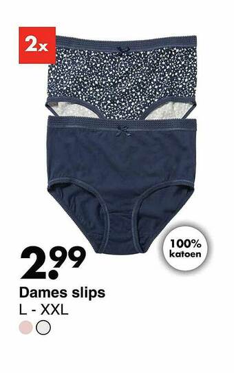 Wibra Dames slips aanbieding