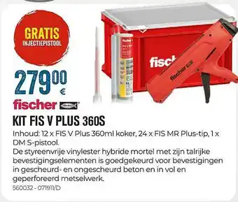 Meno Pro Fischer kit vis v plus 360s aanbieding