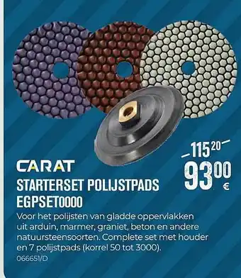 Carat starterset polijstpads
