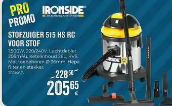 Ironside stofzuiger 515 hs rc