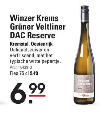Winzer Krems Grüner Veltliner DAC Reserve