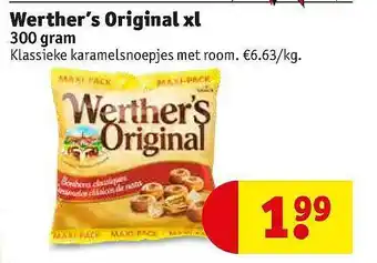 Kruidvat Werther's original xl 300 gram aanbieding