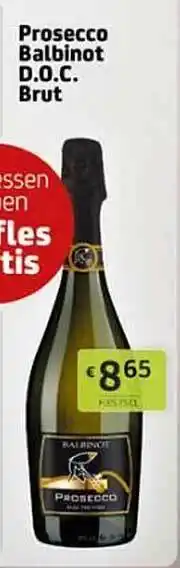 Prosecco balbinot d.o.c. brut