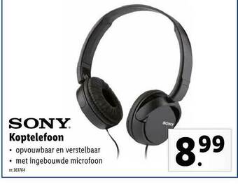 Lidl Sony koptelefoon aanbieding