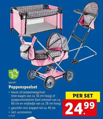 Lidl Bayer poppenspeelset aanbieding