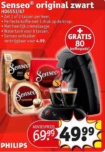 Kruidvat Senseo original zwart aanbieding