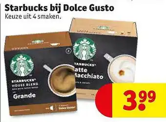 Kruidvat Starbucks bij dolce gusto aanbieding