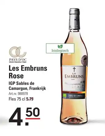 Sligro Les Embruns Rose IGP Sables de Camargue, Frankrijk aanbieding