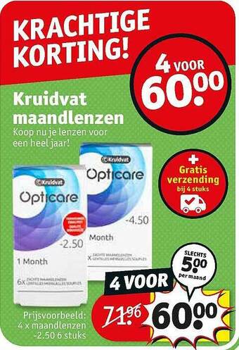 Kruidvat Kruidvat maandlenzen aanbieding