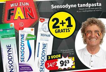 Kruidvat Sensodyne tandpasta aanbieding