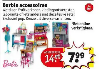 Kruidvat Barbie accessoires aanbieding