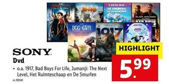Lidl Sony dvd aanbieding