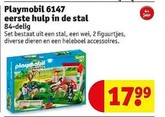 Kruidvat Playmobil 6147 eerste hulp in de stal aanbieding