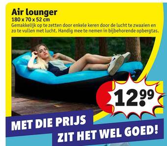 Kruidvat Air Lounger aanbieding