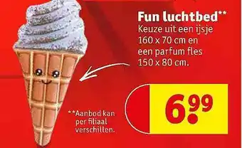 Kruidvat Fun luchtbed aanbieding