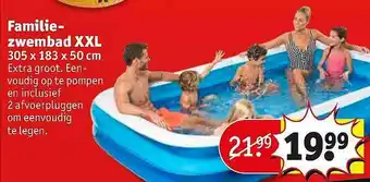 Kruidvat Familie-zwembad Xxl 305 X 183 X 50 Cm aanbieding