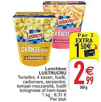 Cora Lunchbox lustrucru 300 g aanbieding