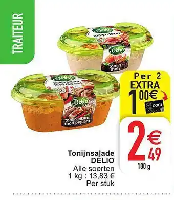 Cora Tonijnsalade delio 180 g aanbieding