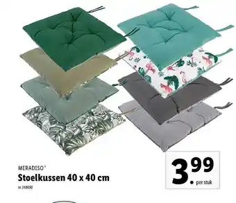 Lidl Meradiso stoelkussen 40 X 40 Cm aanbieding